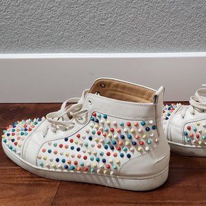 Christian Louboutin Multicolor Rainbow Spike Sneak